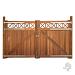 Elephant poort Belvedere dubbel Bangkirai hardhout 40x3000x1800mm met trellis incl. beslagset 009499