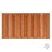 Elephant halfhoge schutting Kempas FSC hardhout 39x1800x900mm 15 planks / V-groeven / RVS