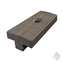 Elephant kunststof clips antraciet in emmer 100 stuks+schroeven tbv composiet vlonderplanken