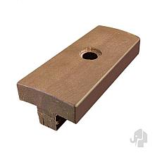 Elephant kunststof clips bruin in emmer 100 stuks+schroeven tbv composiet vlonderplanken