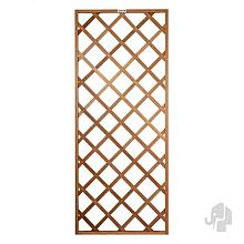 Elephant trellis met kader duurzaam hardhout FSC 750x1800mm met diagonale latten RVS geschroefd>