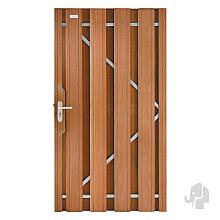 Elephant tuindeur met stalen frame Bangkirai hardh 52x1000x1800mm V-groeven incl. beslagset 008992