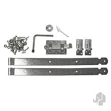 Elephant beslagset met klinkstel verzinkt staal tbv houten tuindeuren >