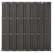 Elephant schutting Basic houtcomposiet FSC/GRS 29x1800x1800mm antraciet met antraciet alu liggers