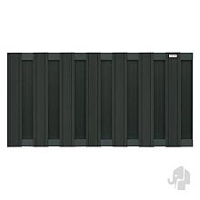 Elephant schutting Design houtcomposiet FSC/GRS 39x1800x930mm halfhoog antraciet/antra alu liggers