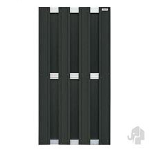 Elephant schutting Design houtcomposiet FSC/GRS 39x900x1800mm halfbreed antraciet met alu liggers