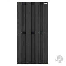 Elephant schutting Design houtcomposiet FSC/GRS 39x900x1800mm halfbreed antraciet/antra alu ligg.