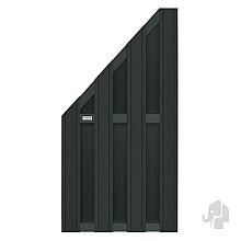 Elephant schutting Design houtcomposiet FSC/GRS 39x900x1800mm halfschuin antraciet/antra alu ligg.