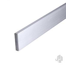 Elephant geassembleerde ligger aluminium 13x70x1800mm geanodiseerd met gemonteerde kapjes