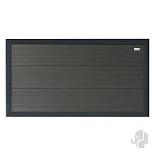 Elephant schutting Forte houtcomposiet FSC/GRS 40x1800x930mm halfhoog antraciet/antra alu kader