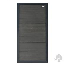 Elephant schutting Forte houtcomposiet FSC/GRS 40x900x1800mm halfbreed antraciet/antra alu kader