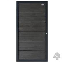 Elephant tuindeur Forte houtcomposiet FSC/GRS 40x900x1800mm antraciet/antra alu+krukken/slot/bs