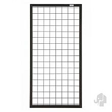 Elephant draadmat schutting houtcomposiet FSC/GRS 900x1800mm antraciet kader met zwarte draadmat