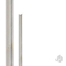 Elephant deurstopper Forte geanodiseerd aluminium 1800mm tbv Forte houtcomposiet tuindeur