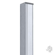 Elephant geassembleerde paal aluminium met kapjes 68x68x1350mm geanodiseerd met houten kern