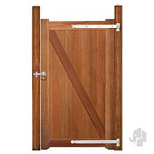 Elephant poort Belmonte enkel Bangkirai hardhout 35x1000x1800mm inclusief beslagset 009155