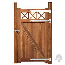 Elephant poort Belvedere enkel Bangkirai hardhout 35x1000x1800mm met trellis incl. beslagset 008995