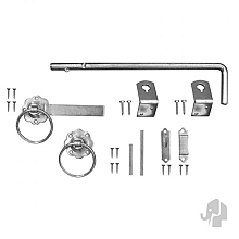 Elephant beslagset dubbele Belmonte verzinkt staal tbv dubbele Belmonte poorten