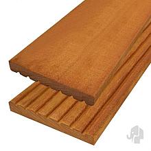 Elephant vlonderplank Bangkirai hardhout 21x145mm groeven profiel / vlak geschaafd