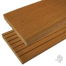 Elephant vlonderplank Bangkirai FSC hardhout 25x145mm groeven profiel / fijne ribbel