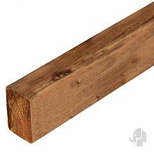 Elephant onderbalk bruin verduurzaamd Vuren FSC 44x68mm vlak geschaafd