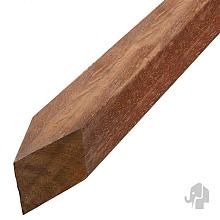 Elephant gezaagde paal Azobé hardhout 70x70mm gepunt