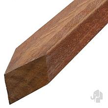 Elephant gezaagde paal Azobé FSC hardhout 70x70mm gepunt