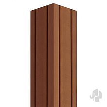 Elephant geschaafde paal Bangkirai hardhout 70x70mm V-groeven en gepunt