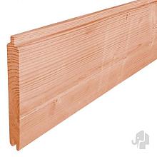 Elephant blokhutprofiel gedroogd Douglas PEFC 28x182(195)mm geschaafd met mes en groef >