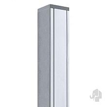Elephant geassembleerde paal aluminium met kap 88x88x1860mm geanodiseerd aluminium/houten kern