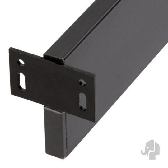 Elephant T beslagset antraciet gecoat aluminium 6 stuks in blister tbv houtcomposiet schuttingen